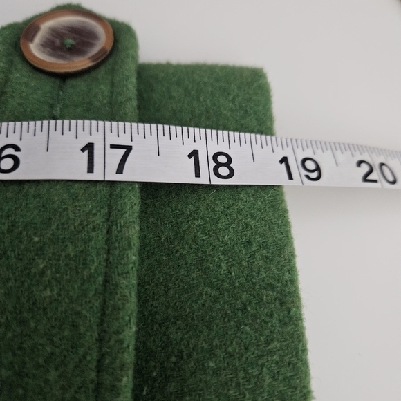 CAbi Double-breasted Wool Blend Jacket Clover Green Peacoat Crop Sz 4 - Picture 11 of 14